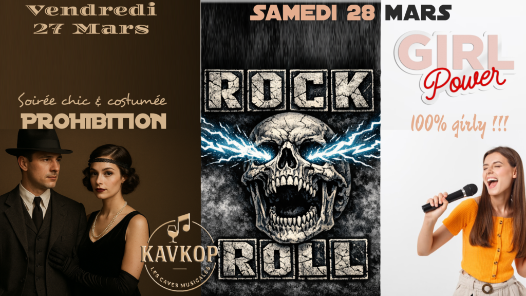 sortir pont saint esprit boire un coup danser danse karaoke soirée fille rock prohibition soirée costumée electro swing metal années 80 80's