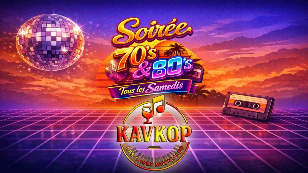 soirée kavkop disco funk new wave restaurant restauration pont saint esprit sortir danser Tous les vendredis : coté bar ce sera ROCK STATION ! Ici place aux gros riffs, au rock n roll !! ça swing, ça headbang, et c'est toujours festif ! On a ici un loooooong panel musical à explorer : des années 60 à nos jours, du rock n roll, rockabilly, rock progressif et psychédélique des années 70, la pop des années 80, le rock alternatif des 90's, le renouveau de la britpop des années 2000, sans oublier les petits cousins du punk, hard rock et métal.